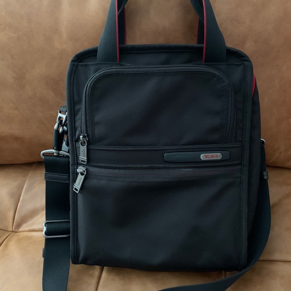 TUMI expandable satchel
